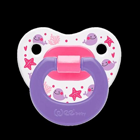 Wee Baby Desenli Damaklı Emzik 0-6 Ay Kod 833