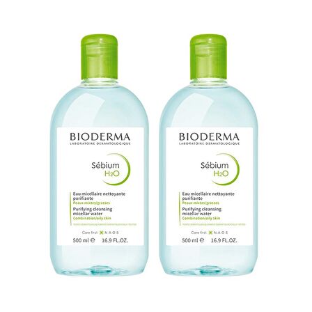 Bioderma Sebium H2O 500 ml 2 li Paket