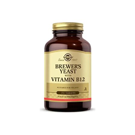 Solgar Brewer's Yeast with B12 250 Tablet