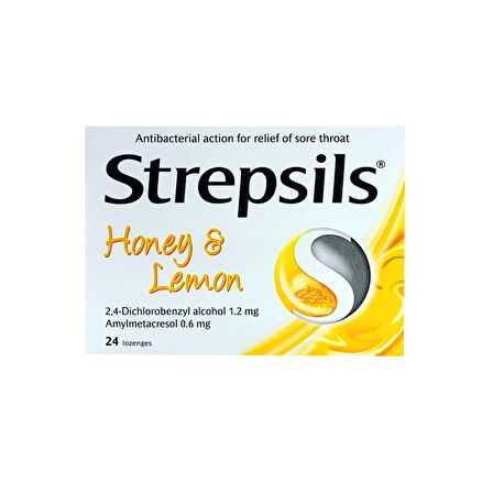 Strepsils Bal Limon 24 Pastil