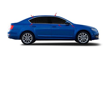 Skoda Octavia Krom Cam Çerçevesi 2015-2020