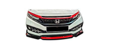 Honda Civic FC5 4 Parça Ön Lip 2016-2020