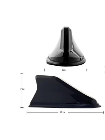 Chrysler Stratus Uyumlu Balık Sırtı Shark Anten Siyah