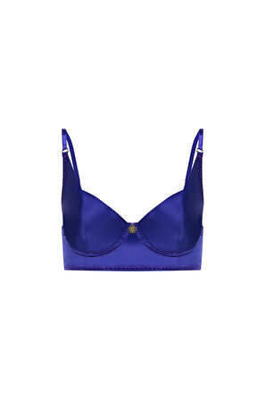 Addria Saks Mavisi Saten Balconette Sütyen