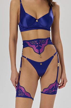 Addria Saks Mavisi Saten Balconette Sütyen