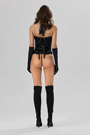 Sensure Siyah Saten String