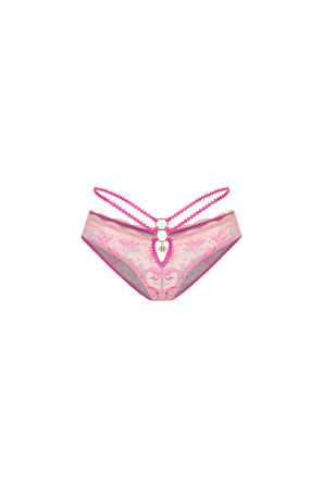 Fleur Pembe Dantelli Slip