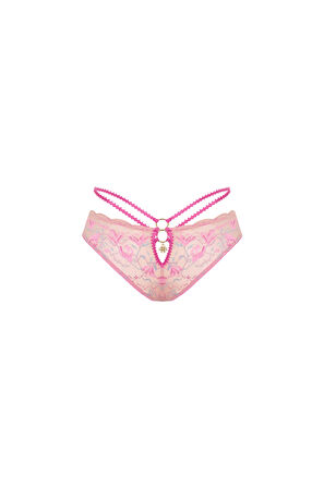 Fleur Pembe Dantelli Slip