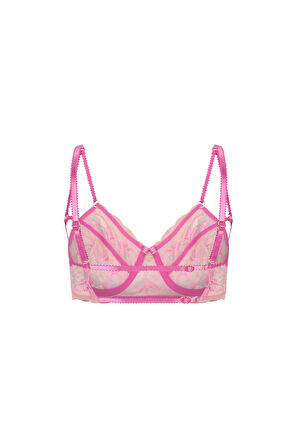 Fleur Pembe Dantelli Balconette