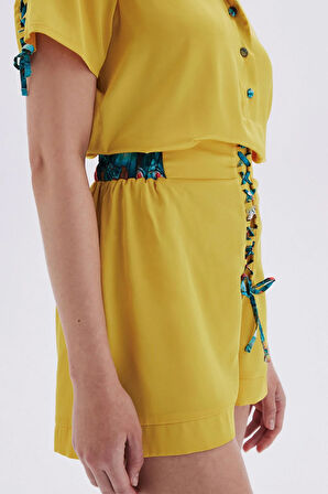 Monet's Bond Hardal Kısa Saten Pijama Takımı