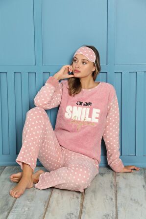 Akbeniz Welsoft Polar Kadın Pijama Takımı 8457