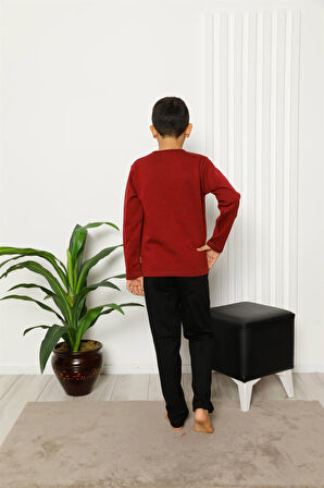 Akbeniz Çocuk Pamuk Uzun Kollu Pijama Takımı 4612