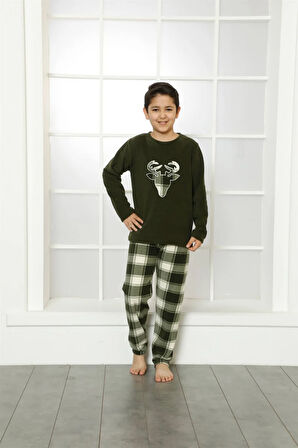 Akbeniz WelSoft Polar Çocuk Pijama Takımı 4635