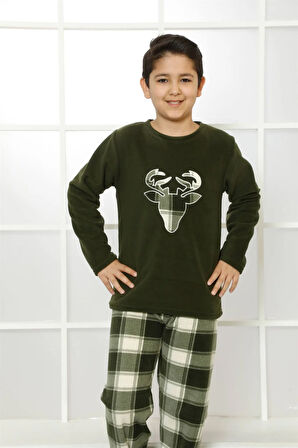 Akbeniz WelSoft Polar Çocuk Pijama Takımı 4635