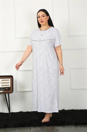 Akbeniz Big Kısa Kol Kahve Anne Gecelik 1353