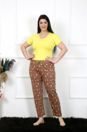 Akbeniz Kadın Pamuklu Büyük Beden Alt Pijama 27470