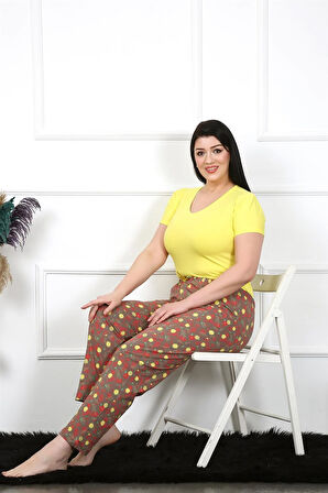Akbeniz Kadın Pamuklu Büyük Beden Alt Pijama 27470