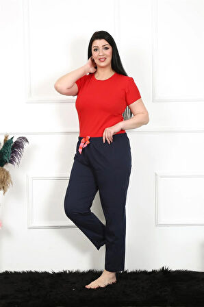 Akbeniz Kadın Pamuklu Büyük Beden Alt Pijama 27472