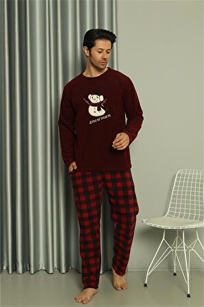 Akbeniz Welsoft Erkek Polar Sevgili Kombini Pijama Takımı 50121 Tek Takım Fiyatıdır