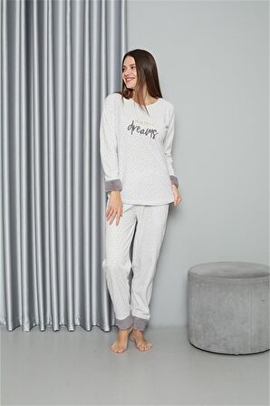 Akbeniz Welsoft Polar Kadın Pijama Takımı 8515