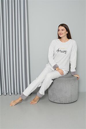 Akbeniz Welsoft Polar Kadın Pijama Takımı 8515