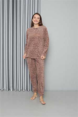 Akbeniz Welsoft Polar Kadın Pijama Takımı 8519