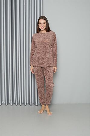 Akbeniz Welsoft Polar Kadın Pijama Takımı 8519