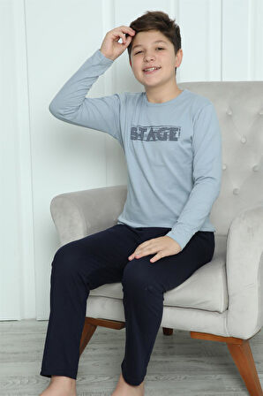 Akbeniz Erkek Çocuk Penye Pijama Takım 20415