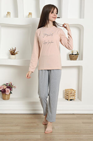 Akbeniz Kız Çocuk Penye Pijama Takım 20425