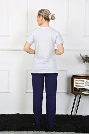 Akbeniz Kadın Kısa Kol Penye Pİjama Takımı 4208