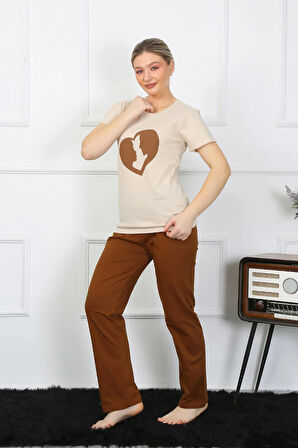 Akbeniz Kısa Kol Penye Pijama Takımı 4209