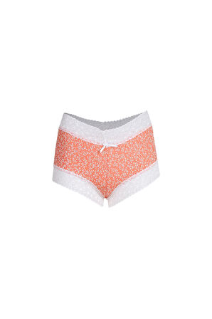 Akbeniz Kadın Pamuklu 2li Boxer Somon 40266