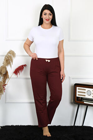 Akbeniz Kadın Pamuklu Büyük Beden Alt Pijama 27498