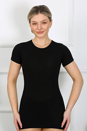 Akbeniz Bayan Kısa Kol Body 232