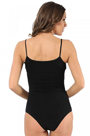 Akbeniz Kadın İp Askılı Çıtçıtlı Body 240