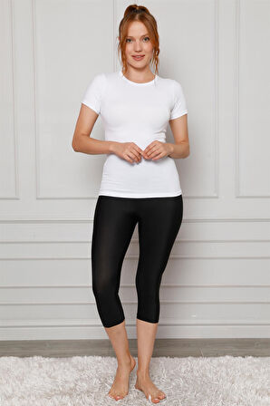 Akbeniz Microfiber Kapri Tayt 5864