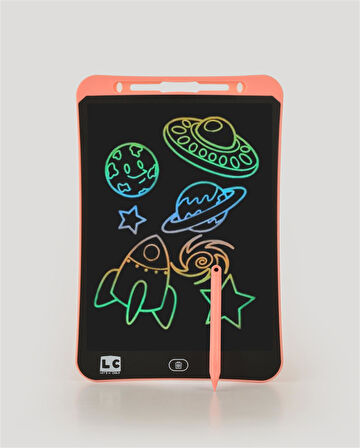 LCD Pembe Dijital Çizim Tableti 10 İnç