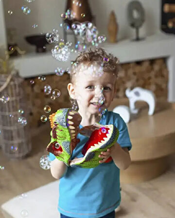 Let's Be Child Dinozor Başlıklı Şarjlı Köpük Makinesi