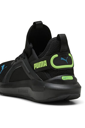 PUMA 31109809 SOFTRIDE ENZO 5 BLACK GREEN GLARE ERKEK KOŞU/SPOR AYAKKABI