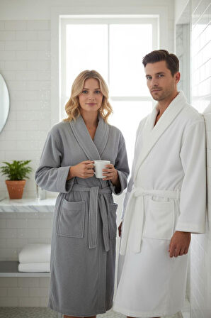 Özdilek Allure %100 Pamuk 6 Parça Aile Banyo Seti Gri Beyaz