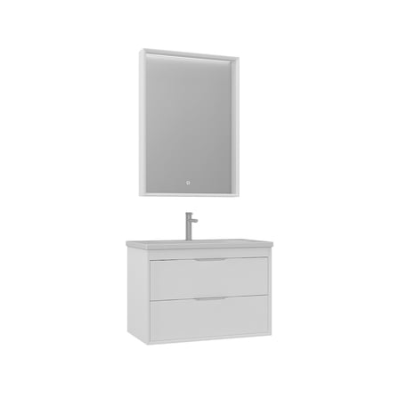 Clay 80 cm Çift Çekmeceli Banyo Dolabı Takımı
