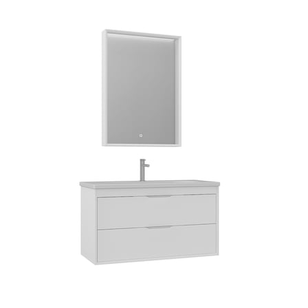 Clay 100 cm Çift Çekmeceli Banyo Dolabı Takımı