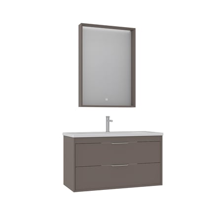 Clay 100 cm Çift Çekmeceli Banyo Dolabı Takımı