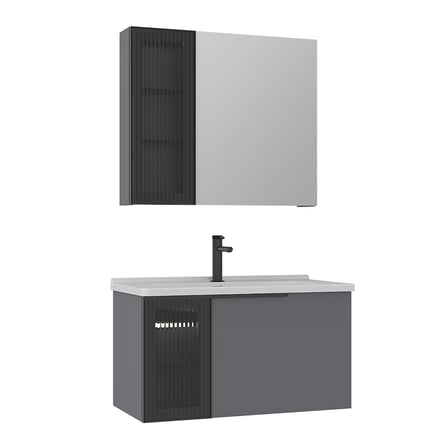 Pure 80 cm Banyo Dolabı Takımı