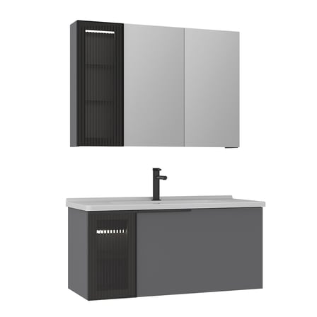 Pure 100 cm Banyo Dolabı Takımı