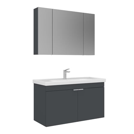 Desna 100 cm Banyo Dolabı Takımı (Ayna Dolaplı)