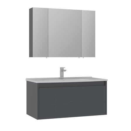 Likya 100 cm Banyo Dolabı Takımı