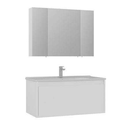 Likya 100 cm Banyo Dolabı Takımı