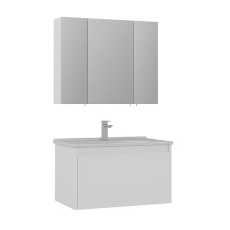 Likya 80 cm Banyo Dolabı Takımı
