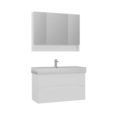 Malta 100 cm Banyo Dolabı Takımı